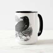 ワタリガラスの装飾的なマグ マグカップ (正面右)