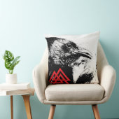 ワタリガラスのValknutの枕 クッション (椅子)