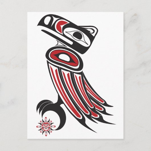 ワタリガラスは太陽を盗みます ポストカード (正面)