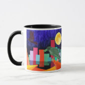 ワタリガラスは月を切望します マグカップ (左)