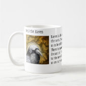 ワタリガラスを気にして下さい コーヒーマグカップ (左)