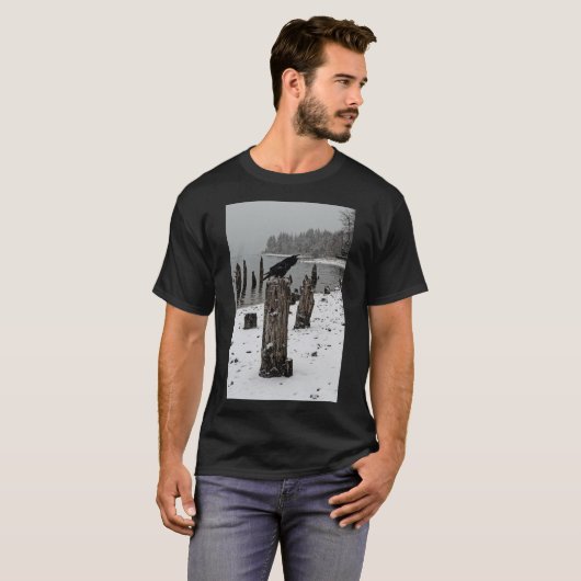 ワタリガラス呼出しワイシャツ Tシャツ (正面フル)