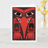 ワタリガラス カード (黄色い花)