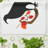 ワタリガラス キッチンタオル (折り畳み)