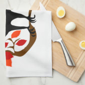 ワタリガラス キッチンタオル (四つ折り)