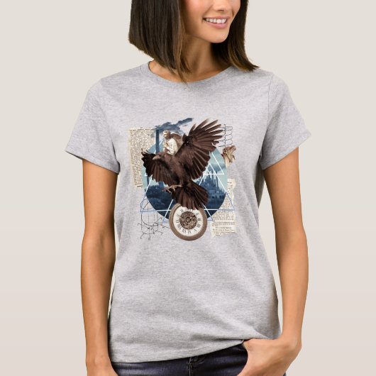 ワタリガラス・コラージュTシャツ Tシャツ (正面)