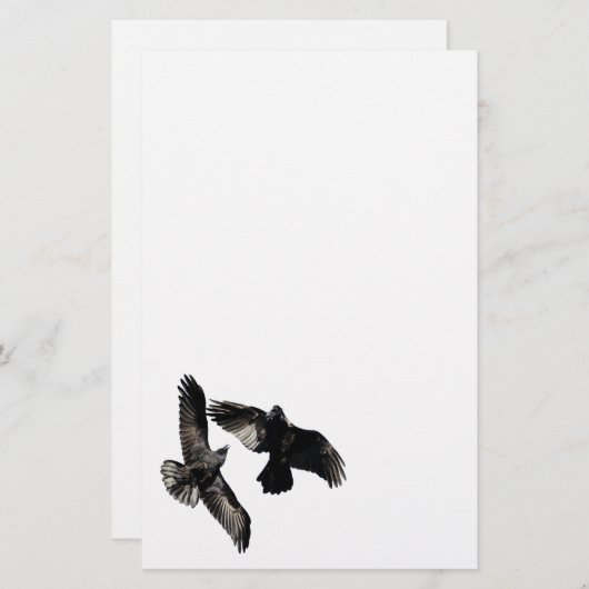 ワタリガラス 便箋 (正面/裏面)