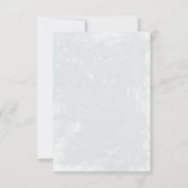 ワタリガラス、森林および三日月形の月の明細カード 招待状 (裏面)