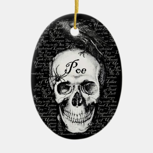 ワタリガラスPoeのオーナメント セラミックオーナメント (正面)