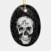 ワタリガラスPoeのオーナメント セラミックオーナメント (裏面)