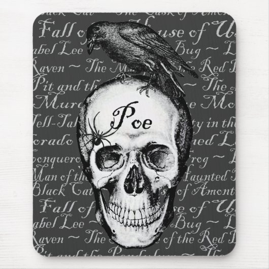 ワタリガラスPoeのマウスパッド マウスパッド (正面)