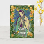 ワダルペの聖母のクリスマス カード (黄色い花)