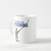 ワダーでフライフィッシング コーヒーマグカップ (正面左)