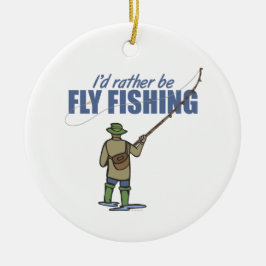 ワダーで釣る川 セラミックオーナメント