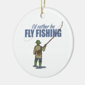 ワダーで釣る川 セラミックオーナメント (左)