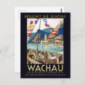 ワチャウオーストリアヴィンテージポスター1930 ポストカード (正面/裏面)