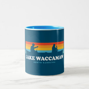 ワッカマウノースカロライナ湖カヌー ツートーンマグカップ