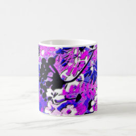 ワッキーなレトロフローラ コーヒーマグカップ