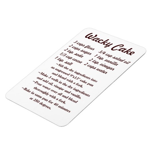 ワッキーケーキレシピ冷蔵庫用マグネット荷車を引く5 マグネット (左側)