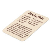 ワッキーケーキレシピ冷蔵庫用マグネット マグネット (左側)