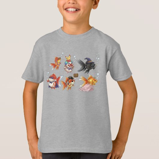 ワッキーゴールドフィッシュ海賊 Tシャツ (正面)