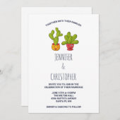 ワッキーサボスおもしろいカップル結婚ズ 招待状 (正面/裏面)