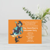 ワッキーハロウィーンウィッチブラックキャット 招待状 (スタンド正面)