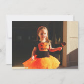 ワッキーハロウィーンウィッチブラックキャット 招待状 (裏面)