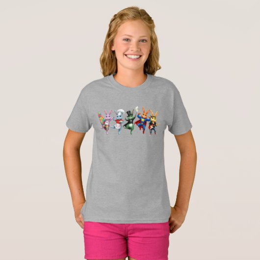 ワッキーラビットサーファー Tシャツ (正面フル)