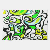 ワッキーレトロスワール3 キッチンタオル (横)