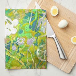 ワッキーレトロフローラ2 キッチンタオル