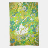 ワッキーレトロフローラ2 キッチンタオル (縦)