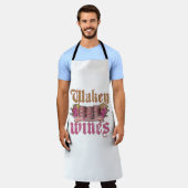 ワッキーワイン エプロン (着用した状態)