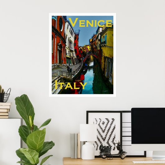 ワッキー旅行ポスター – ヴェネツィア ポスター (ホームオフィス)