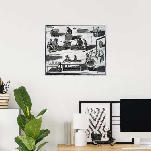 ワックスと獣脂を作る技術と神秘 ポスター (ホームオフィス)