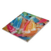 ワックスは古い学校キャンデーのセラミックタイルをびん詰めにします タイル (側面)