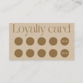 ワックスアフターケア&ロイヤリティカード 名刺 (裏面)