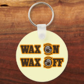ワックスオン – ワックスオフ キーホルダー (正面)