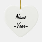 ワックスクイーン – ワックス技術ギフト セラミックオーナメント (裏面)