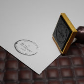 ワックスシエレガントール差出人住所スタンプ セルフインキングスタンプ