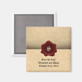 ワックスシフェイクール及び羊皮紙ヴィンテージゴシック マグネット (正面/裏面)