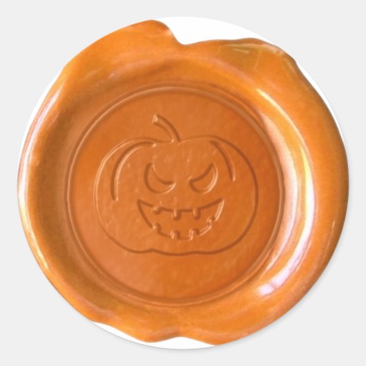 ワックスシフェイクール – オレンジ – JACK-O-LANTERN 01 ラウンドシール (正面)