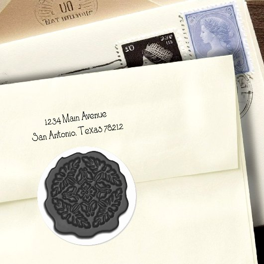 ワックスシフェイクール、ブラック ラウンドシール