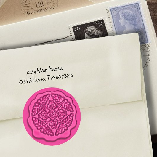 ワックスシフェイクール、ホットピンク ラウンドシール