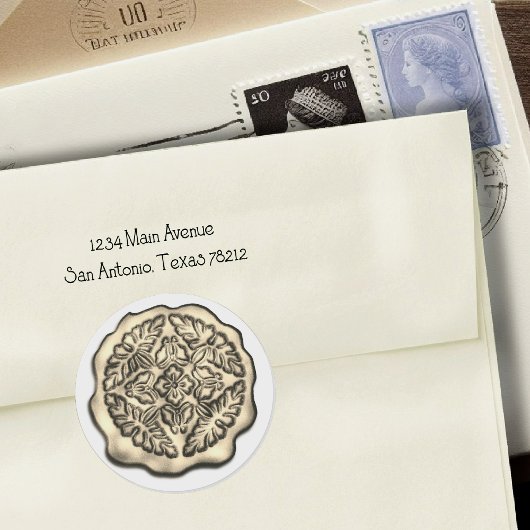 ワックスシフェイクール、リック金ゴールドラウンドクラシックシール ラウンドシール