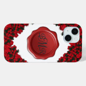 ワックスシモノグラムのール付きバラリース Case-Mate iPhoneケース (裏面 (横))