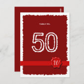 ワックスシールテーブル番号 ポストカード (正面/裏面)