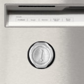 ワックスシールモノグラム磁石 – 銀 – 旧英語 –  マグネット (インサイチュ (食洗機))