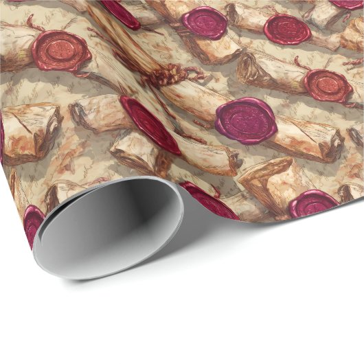 ワックスシール付き古代の巻物D&D伝承 ラッピングペーパー (ロールコーナー)