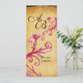 ワックスシール・マジックベリー・モノグラム、パーチメント 招待状 (スタンド正面)